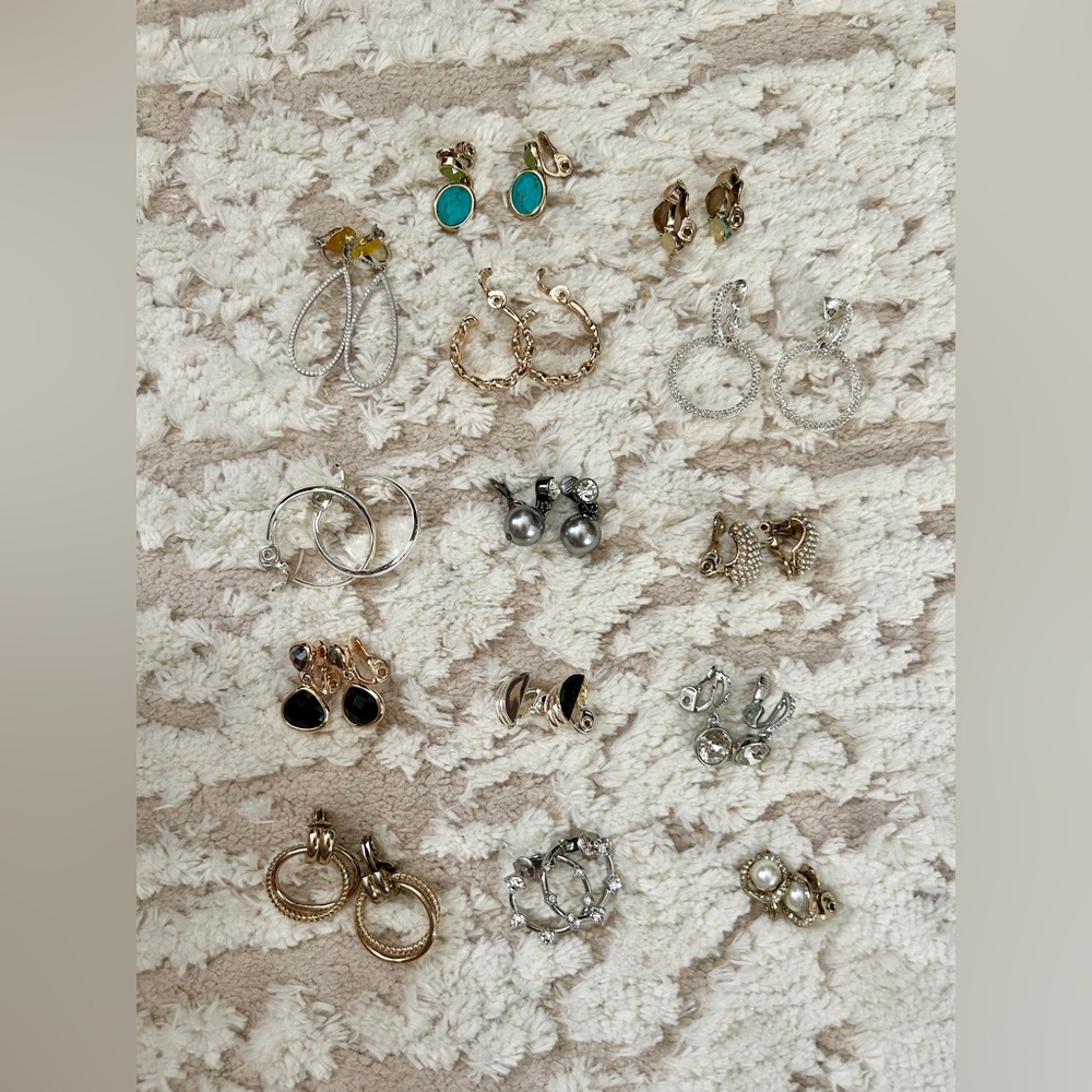 Macy’s Clip-on Earrings Set (all in the first photo)